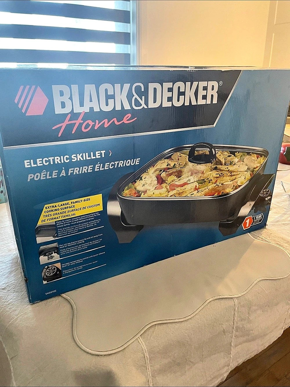 BLACK+DECKER Electric Skillet Black New in Box